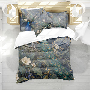 Regal Peacock Duvet Cover Set - Print 11
