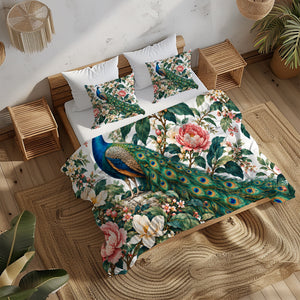 Regal Peacock Duvet Cover Set - Print 20