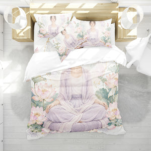 Yoga Meditation Energy Duvet Cover Set - Print 5