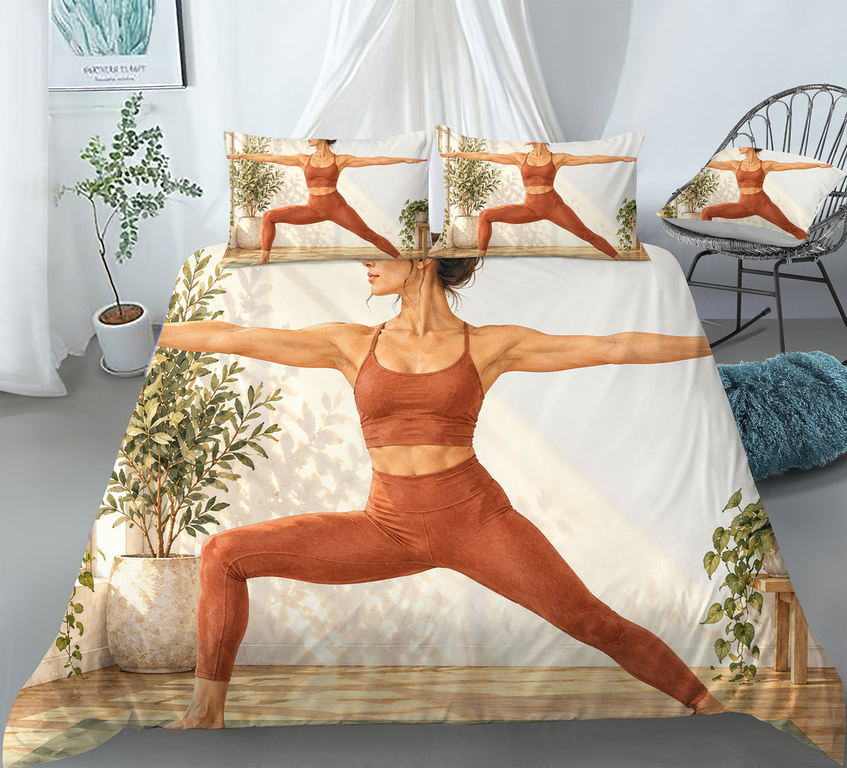 Yoga Meditation Energy Duvet Cover Set - Print 9