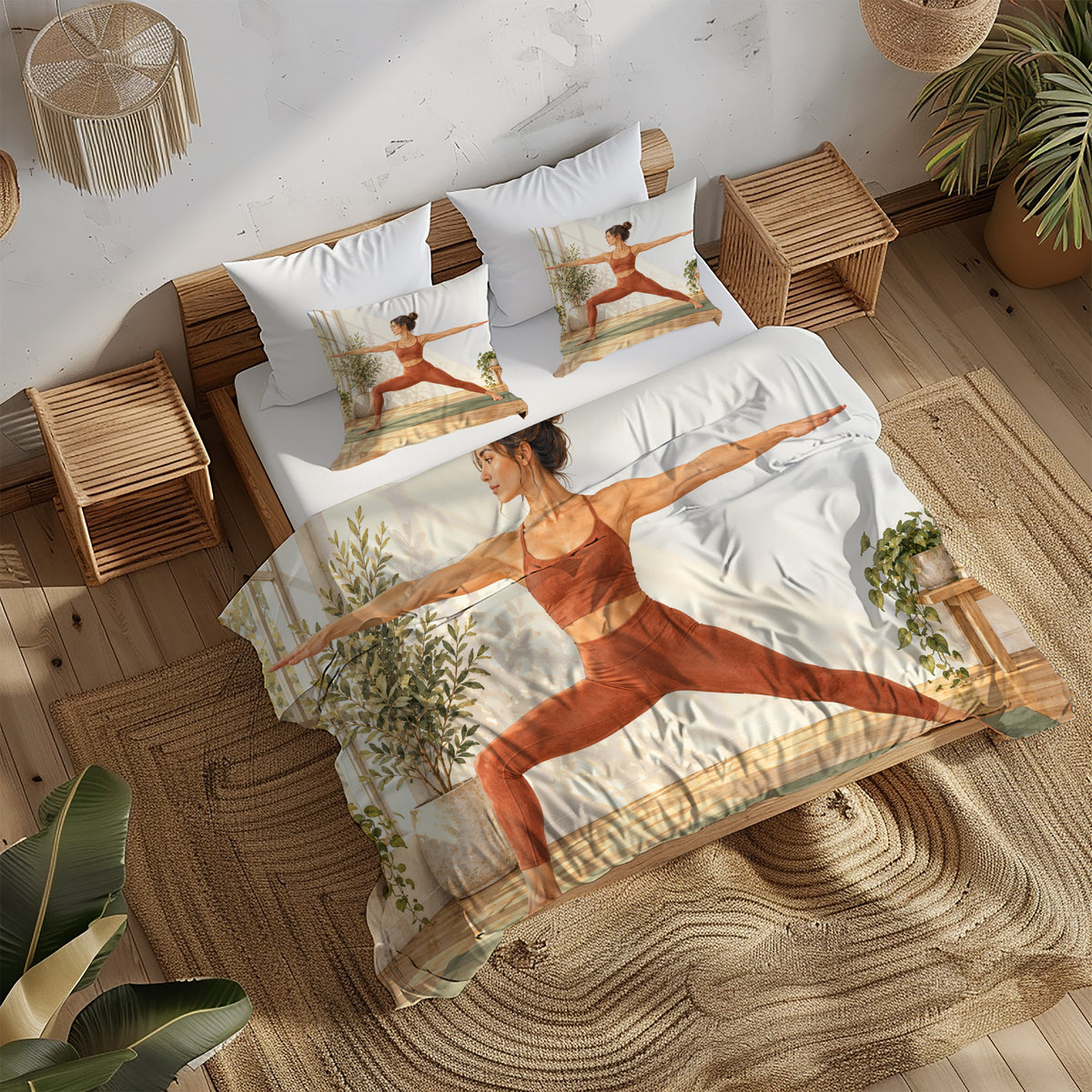 Yoga Meditation Energy Duvet Cover Set - Print 8