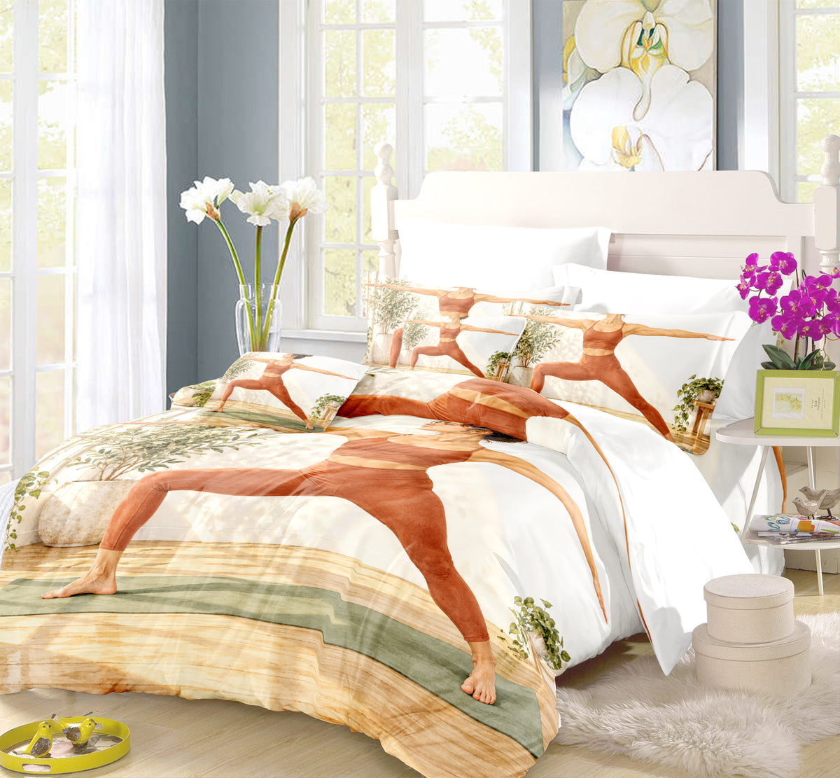 Yoga Meditation Energy Duvet Cover Set - Print 12
