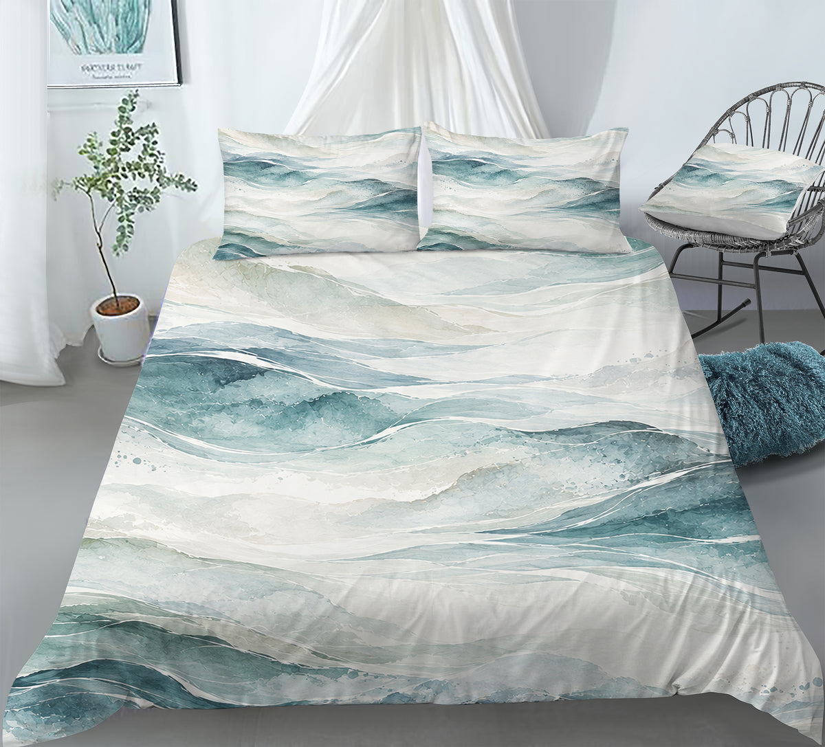 Yoga Meditation Energy Duvet Cover Set - Print 15