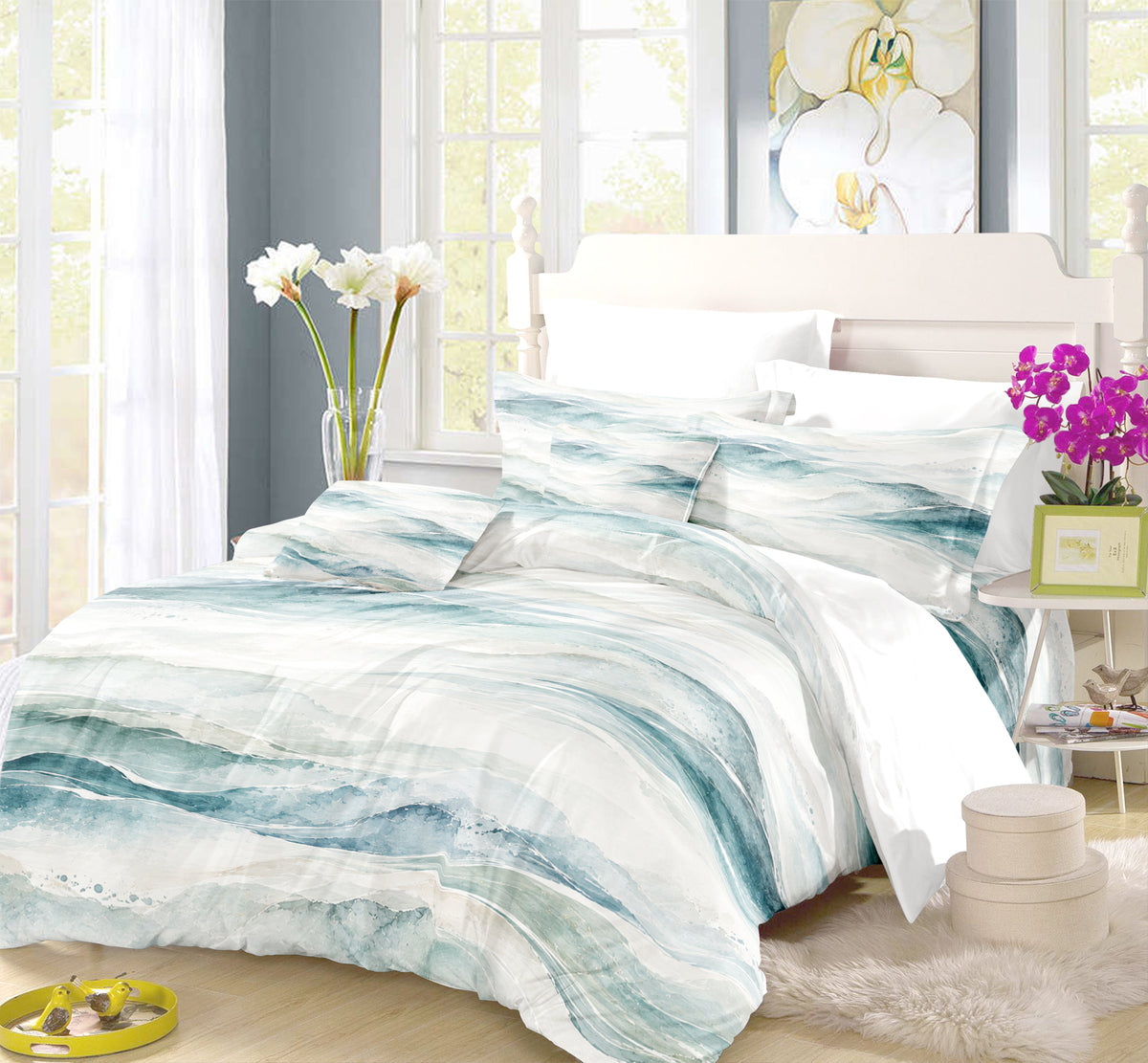 Yoga Meditation Energy Duvet Cover Set - Print 18