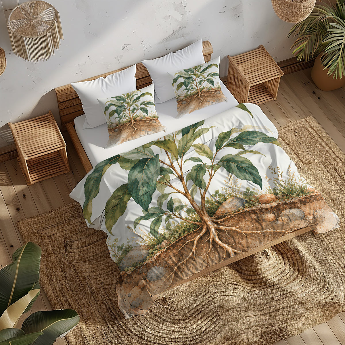 Yoga Meditation Energy Duvet Cover Set - Print 20