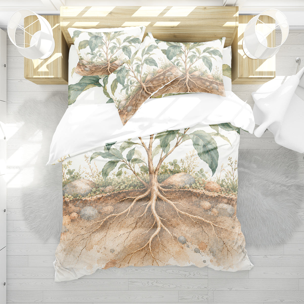 Yoga Meditation Energy Duvet Cover Set - Print 23