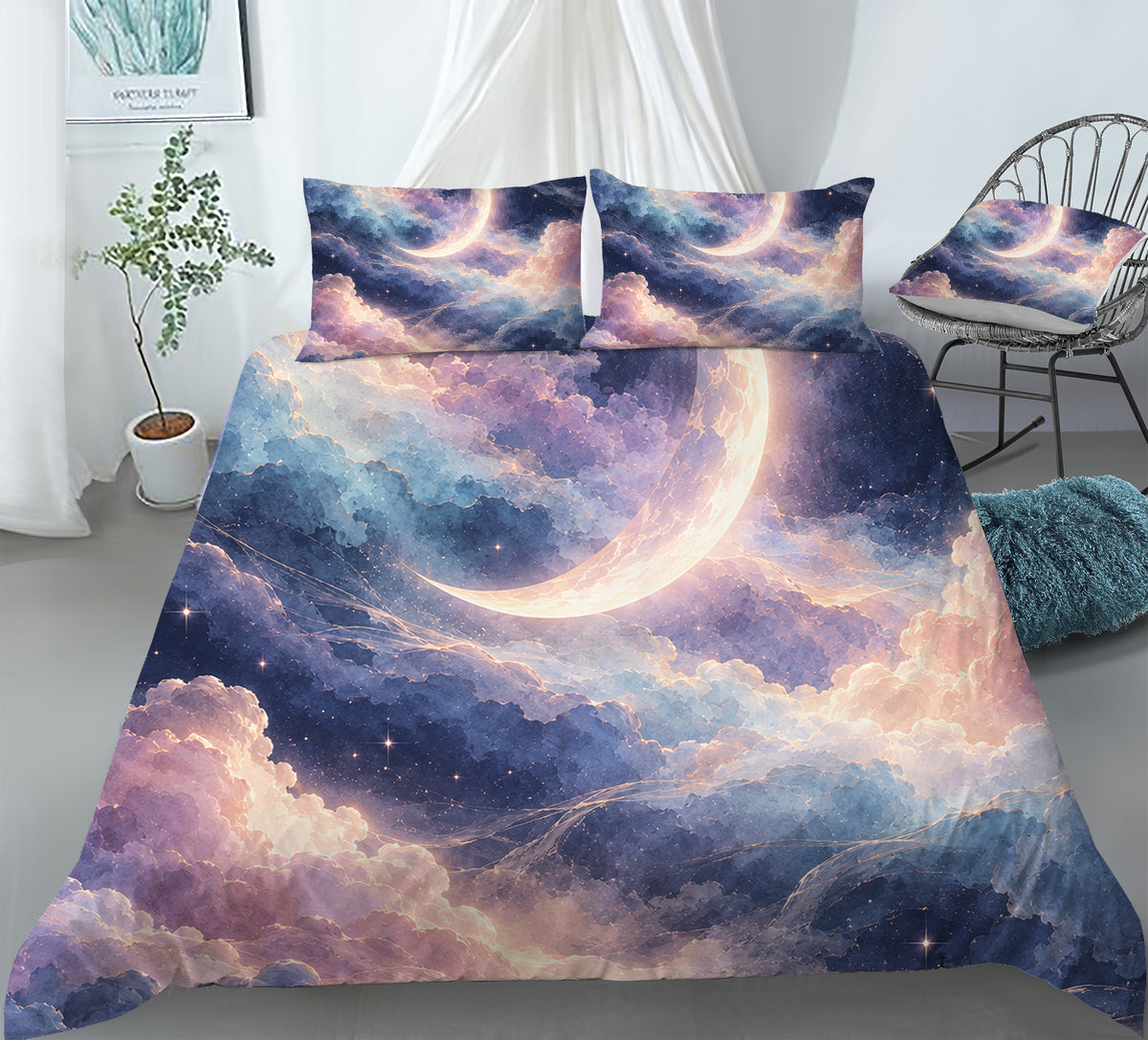 Yoga Meditation Energy Duvet Cover Set - Print 27