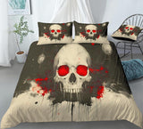 Exquisite Blue Butterfly Skeleton Bedding Vintage Skeleton Duvet Cover Set - Print 4