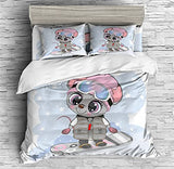Cartoon Mouse Print Duvet Cover Set - Print 2