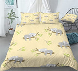 Koala Lying on A Tree Duvet Cover Set - Print 3