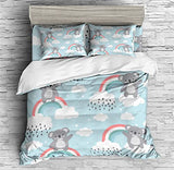 Koala Rainbow Duvet Cover Set - Print 2