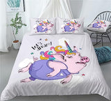 Hand-Painted Succulent Bedding Desert Plant Scrub Cactus Duvet Cover Set - Print 2