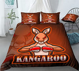 Kangaroo Animals Bedding Kangaroo Australia Print Duvet Cover Set - Print 3