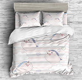 Unicorn Pig Bedding Cartoon Animal Cute Unicorn Pig Duvet Cover Set - Print 3