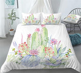 Cactus Plant Duvet Cover Set - Print 3