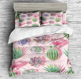 Cactus Flower Duvet Cover Set - Print 2