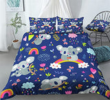 Cute Koala Duvet Cover Set - Print 1