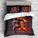 Retro Rugby Duvet Cover Set - Print 1