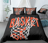 Basketball Nets Bedding Basketball Dunking Duvet Cover Set - Print 2