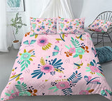 Butterfly Wings Prints Bedding Butterfly Prints Flowers Duvet Cover Set - Print 2