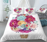 Hand-Painted Cactus Duvet Cover Set - Print 1