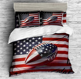 Retro Rugby Duvet Cover Set - Print 2
