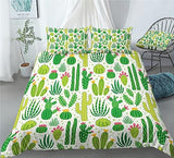 Cactus Flower Duvet Cover Set - Print 1
