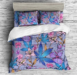Hemp Leaf Duvet Cover Set - Print 2