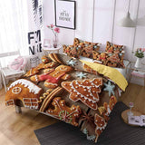 Cartoon Christmas Tree Duvet Cover Set - Print 3
