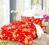 Traditional Dragon and Phoenix Duvet Cover Set - Print 2