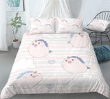 Hand-Painted Succulent Bedding Desert Plant Scrub Cactus Duvet Cover Set - Print 1