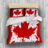 Canadian Flag Duvet Cover Set - Print 10
