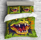 Crocodiles Animals Duvet Cover Set - Print 1
