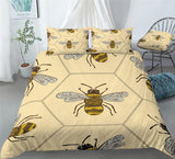 Bee Animal Bedding Cartoon Honeybee Wasp Duvet Cover Set - Print 3