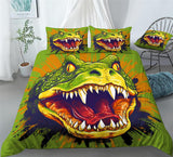 Crocodiles Animals Bedding Fierce Animals Crocodile Prints Duvet Cover Set - Print 2