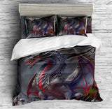 Dragon Animals Bedding Dragon Themes Prints Boys Children Duvet Cover Set - Print 1