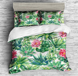 Cactus Flower Duvet Cover Set - Print 1