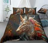War-Horse Wild Unicorn Duvet Cover Set - Print 1