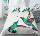Greener Hummingbird Bedding Beautiful Hummingbird Duvet Cover Set - Print 2