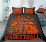 Cartoon Basketball Shoot Duvet Cover Set - Print 2