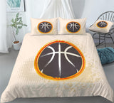 Basketball Cartoon Basketball Bedding Basketball Slogans Duvet Cover Set - Print 1