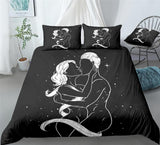 Passionate Couple Bedding Funny Love Warm Couple Duvet Cover Set - Print 3