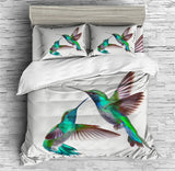 Greener Hummingbird Duvet Cover Set - Print 2