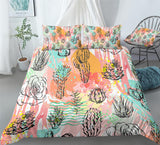 Cactus Plant Duvet Cover Set - Print 1