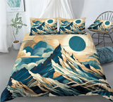 Mountain Range Forests Duvet Cover Set - Print 1